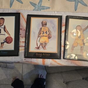 Framed Basketball Player Art Prints